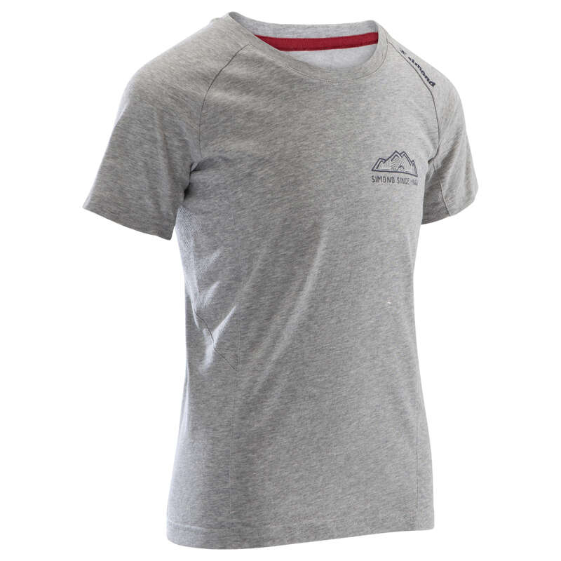 CLIMBING JR CLOTHING Climbing - BOY'S SS T-SHIRT GREY SIMOND - Climbing