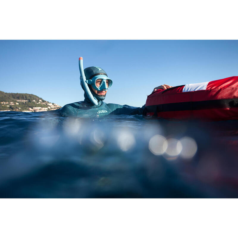 Snorkel voor freediving FRD 500 soepel arctic blue
