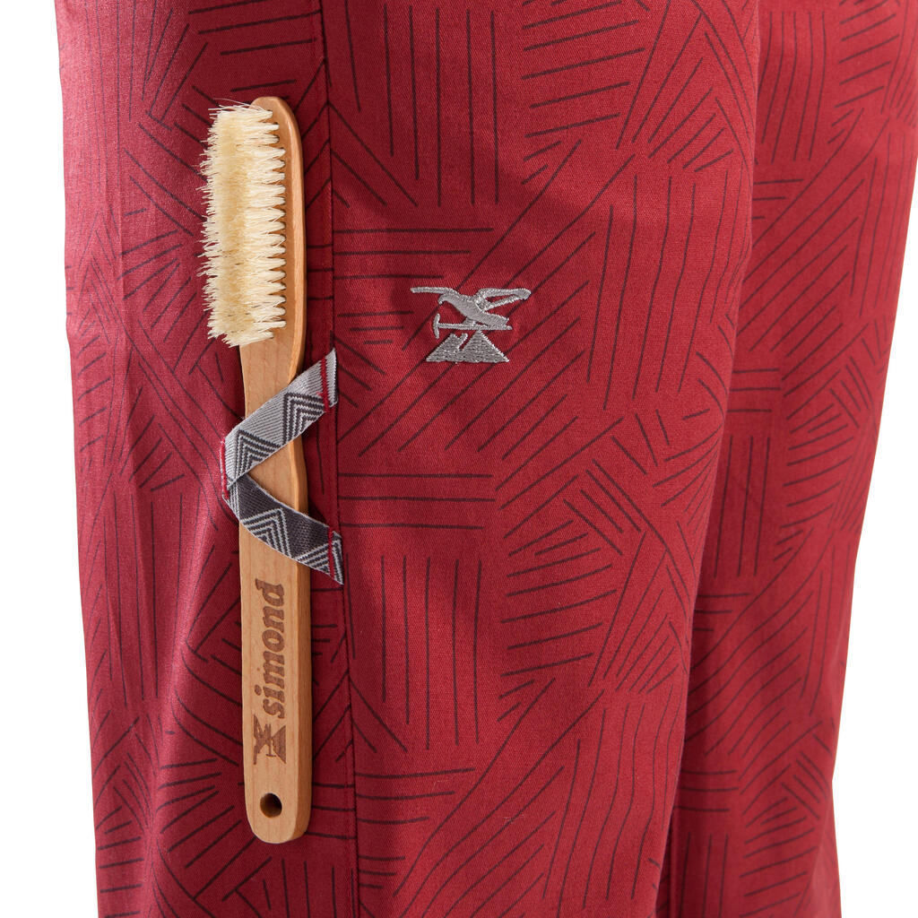 Klettershorts Bermuda Jungen bordeauxrot