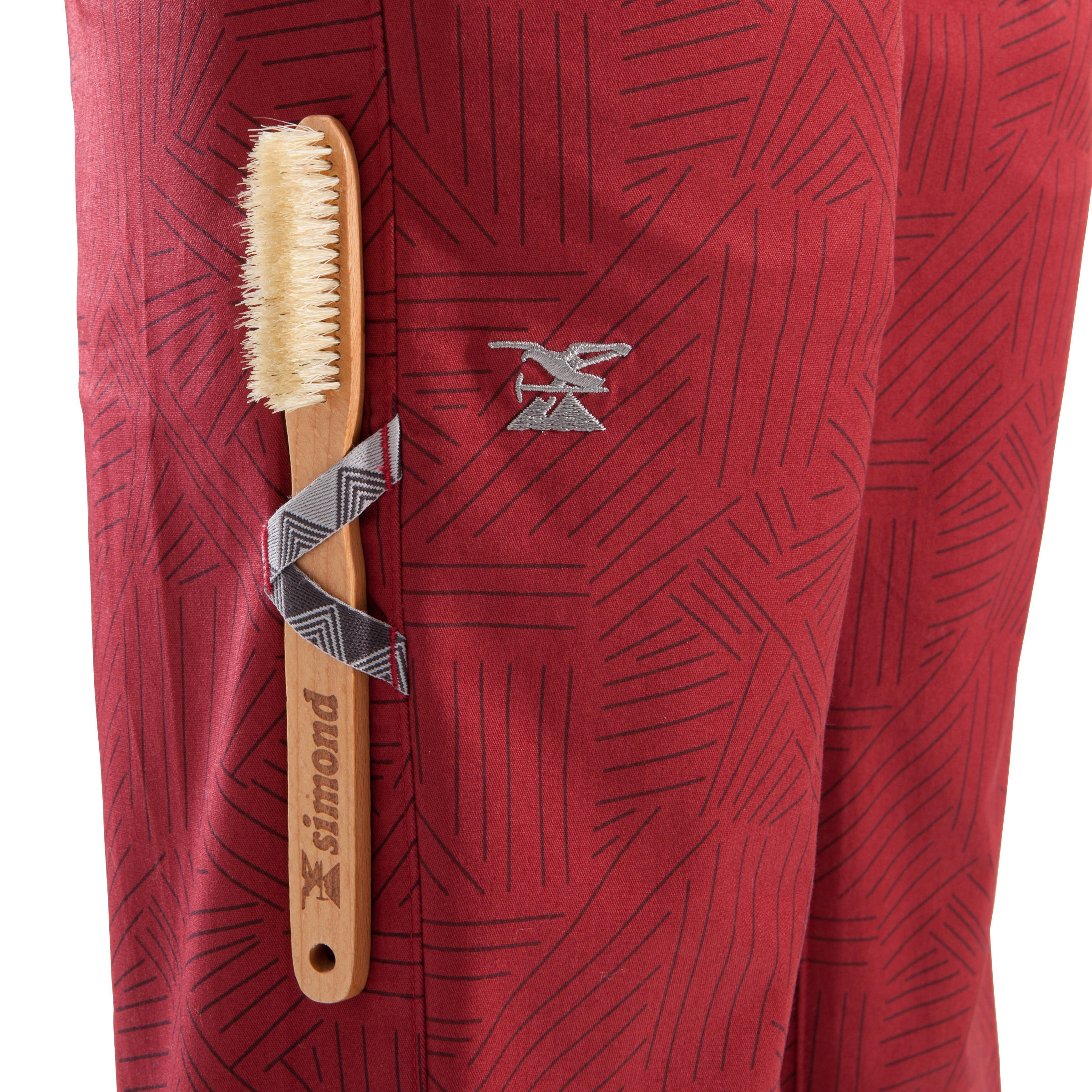 BOY'S BERMUDA CLIMBING SHORTS BURGUNDY 6/10