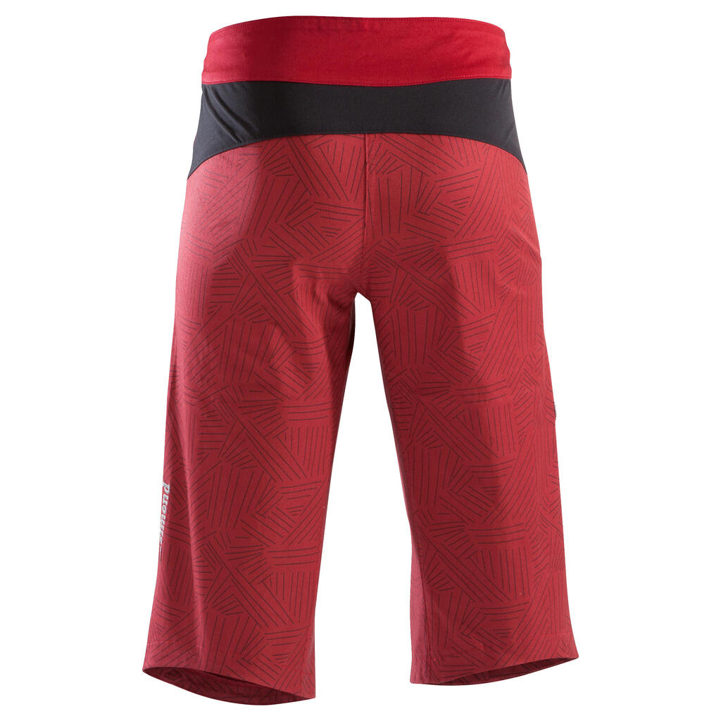 Klettershorts Bermuda Jungen bordeauxrot