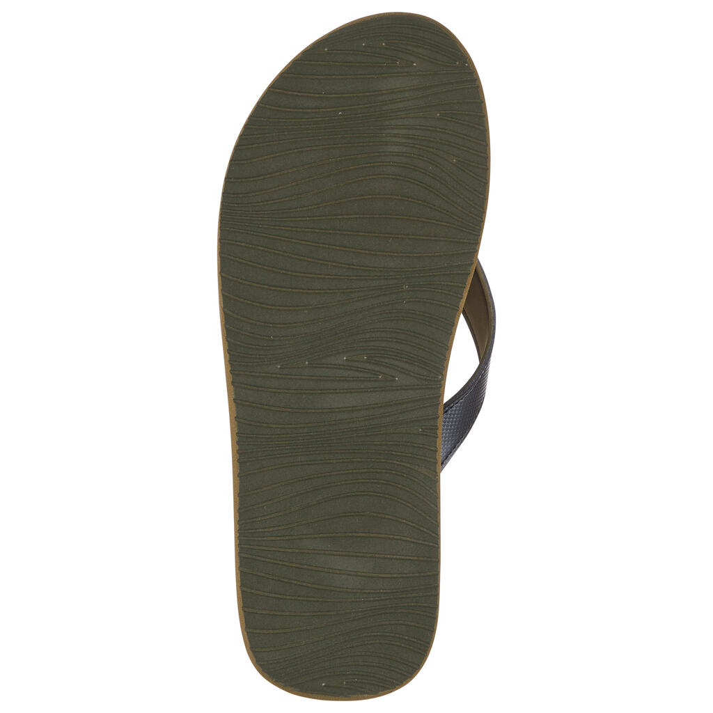 Chanclas de playa para hombre Olaian Top 150 gris oscuro