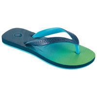 Sandalias de playa para niño Surf Olaian TO 500 Verde
