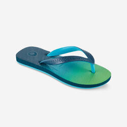 Chanclas playa Niños dedo azul turquesa verde