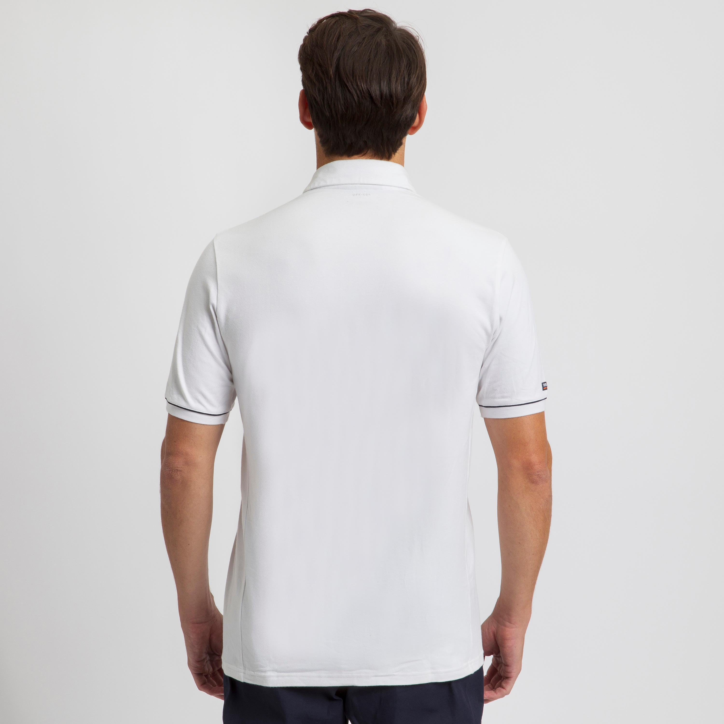 Sailing 100 Men's Sailing Short Sleeve Polo Shirt - White 4/7