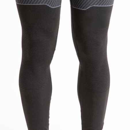 MEN'S SAILING TECHNICAL LEGGINGS RACE 500 - GREY BLACK