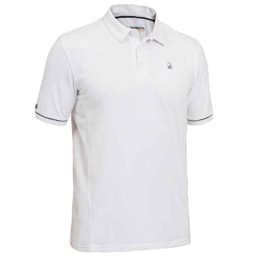 
      Sailing 100 Men's Sailing Short Sleeve Polo Shirt - White
  