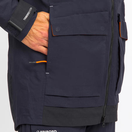 Чоловіча куртка 500 для вітрильного спорту - Темно-синя
