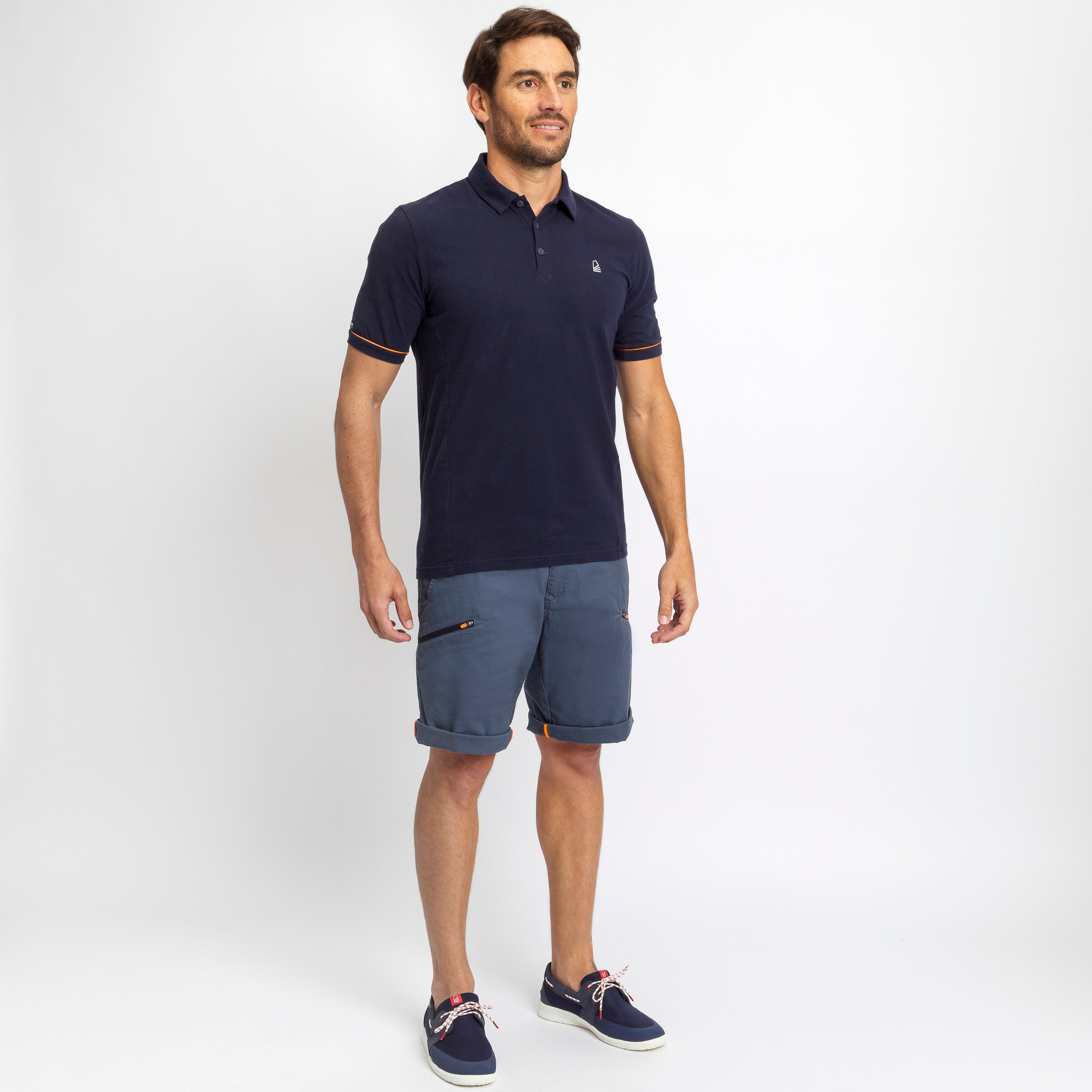 Men s Sailing Bermuda Shorts SAILING 100 grey TRIBORD Decathlon