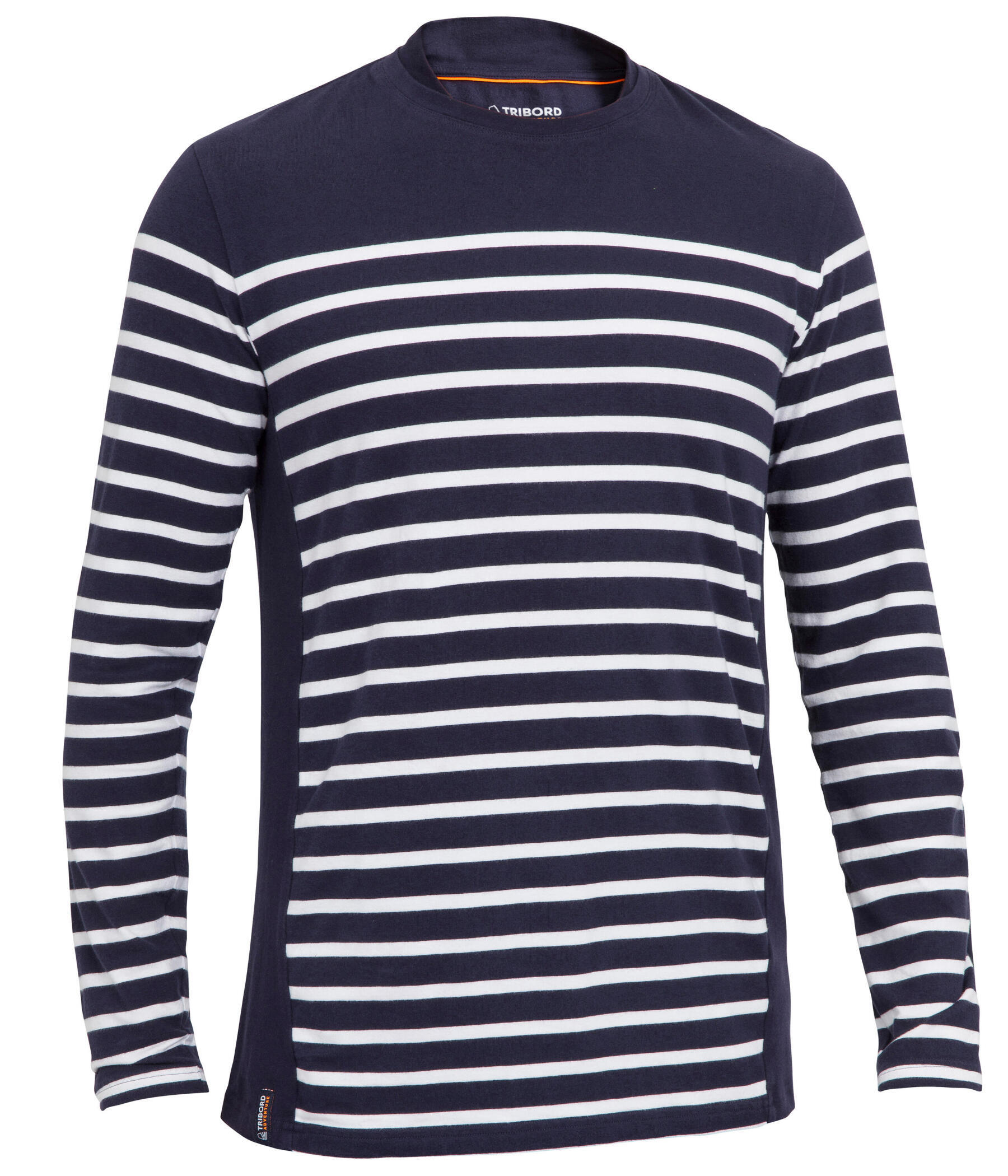 TRIBORD SAILING 500 MEN S SAILING LONG SLEEVE T SHIRT NAVY STRIPED