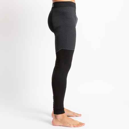 MEN'S SAILING TECHNICAL LEGGINGS RACE 500 - GREY BLACK