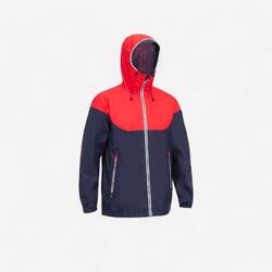 Veste imperméable de voile - veste de pluie SAILING 100 homme Bleu rouge