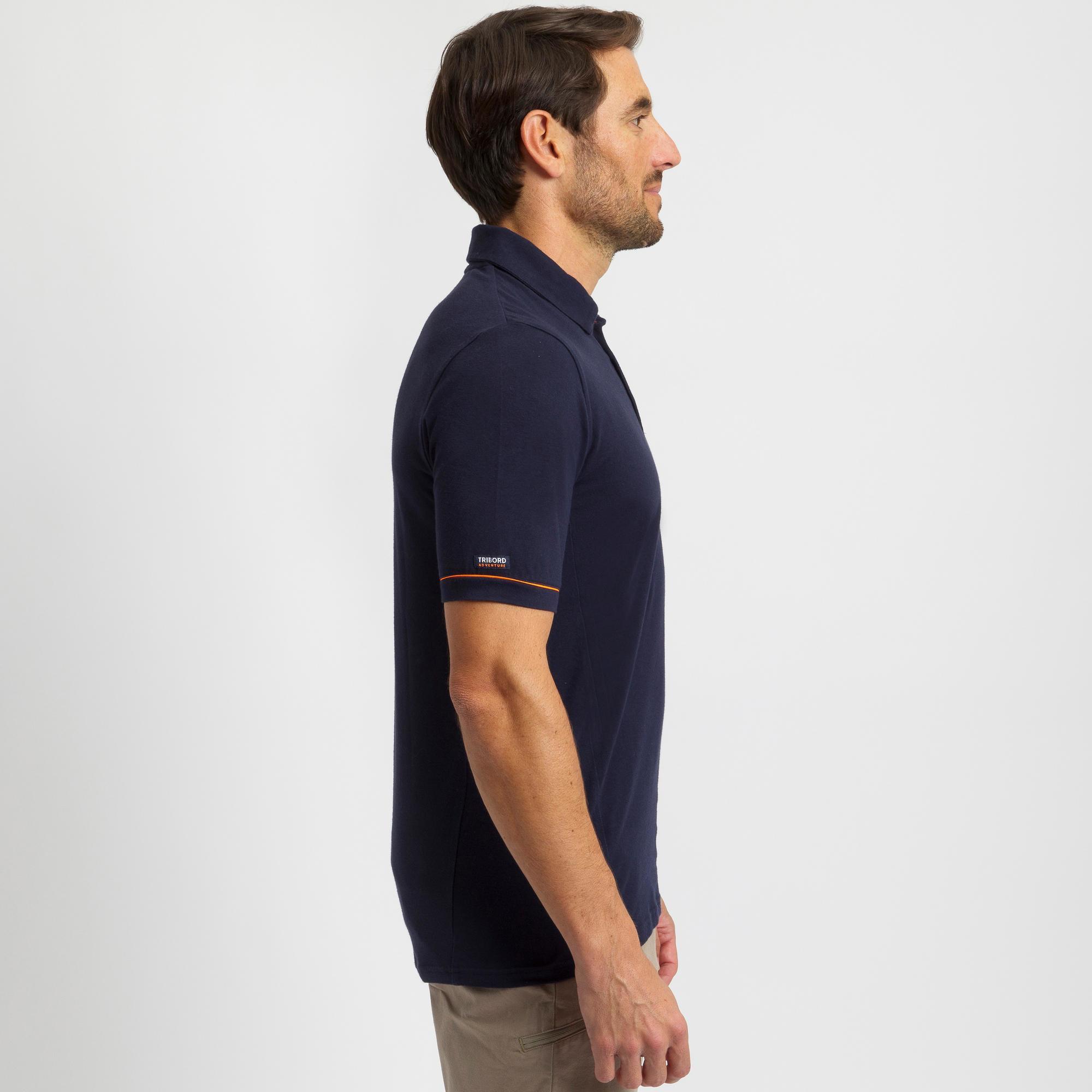 elbow sleeve polo