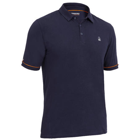 Polo manche courte de voile homme SAILING 100 Navy