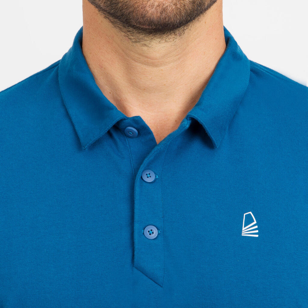 Poloshirt kurzarm Sailing 100 Herren graumeliert