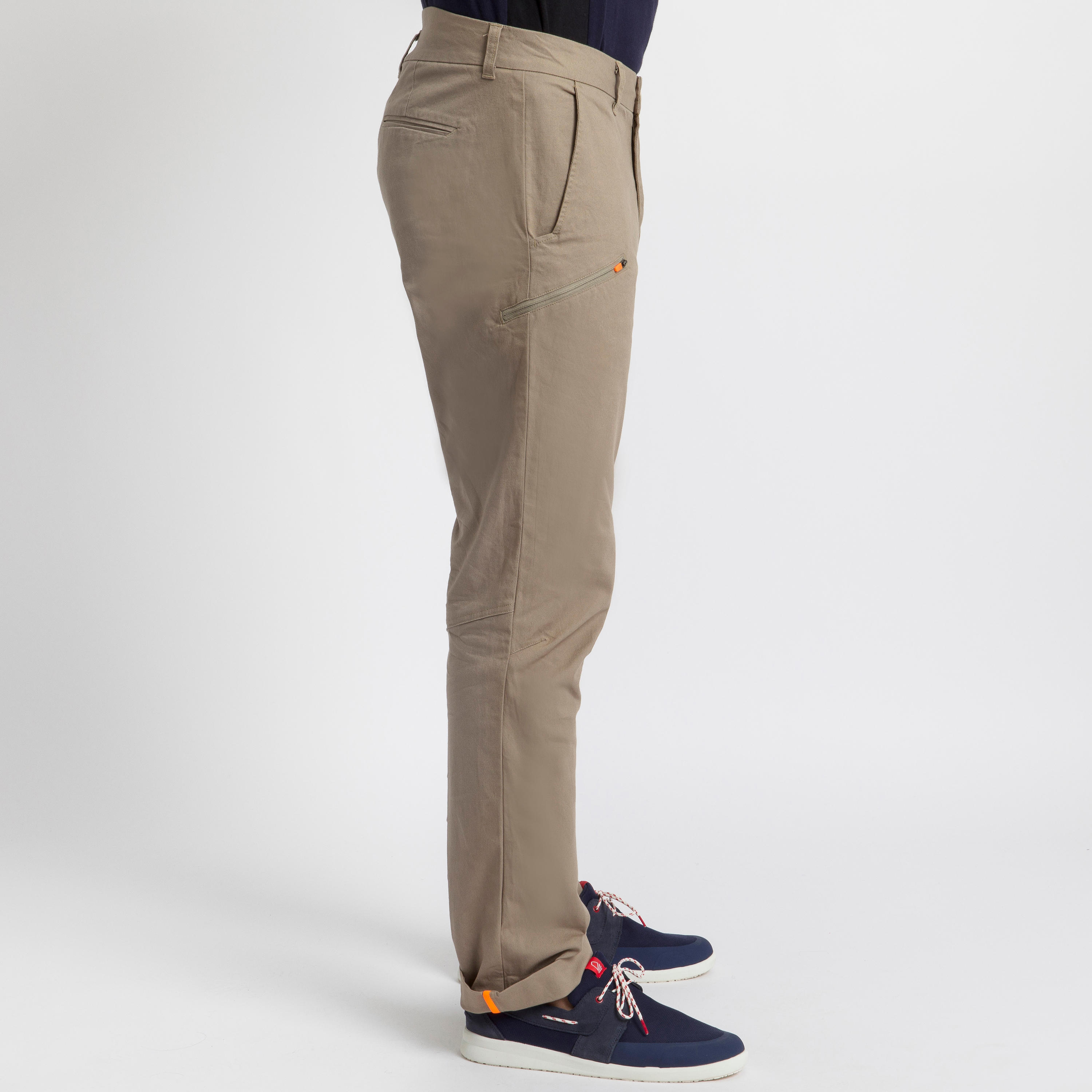 Men's sailing cotton trousers 100 navy blue TRIBORD | Decathlon