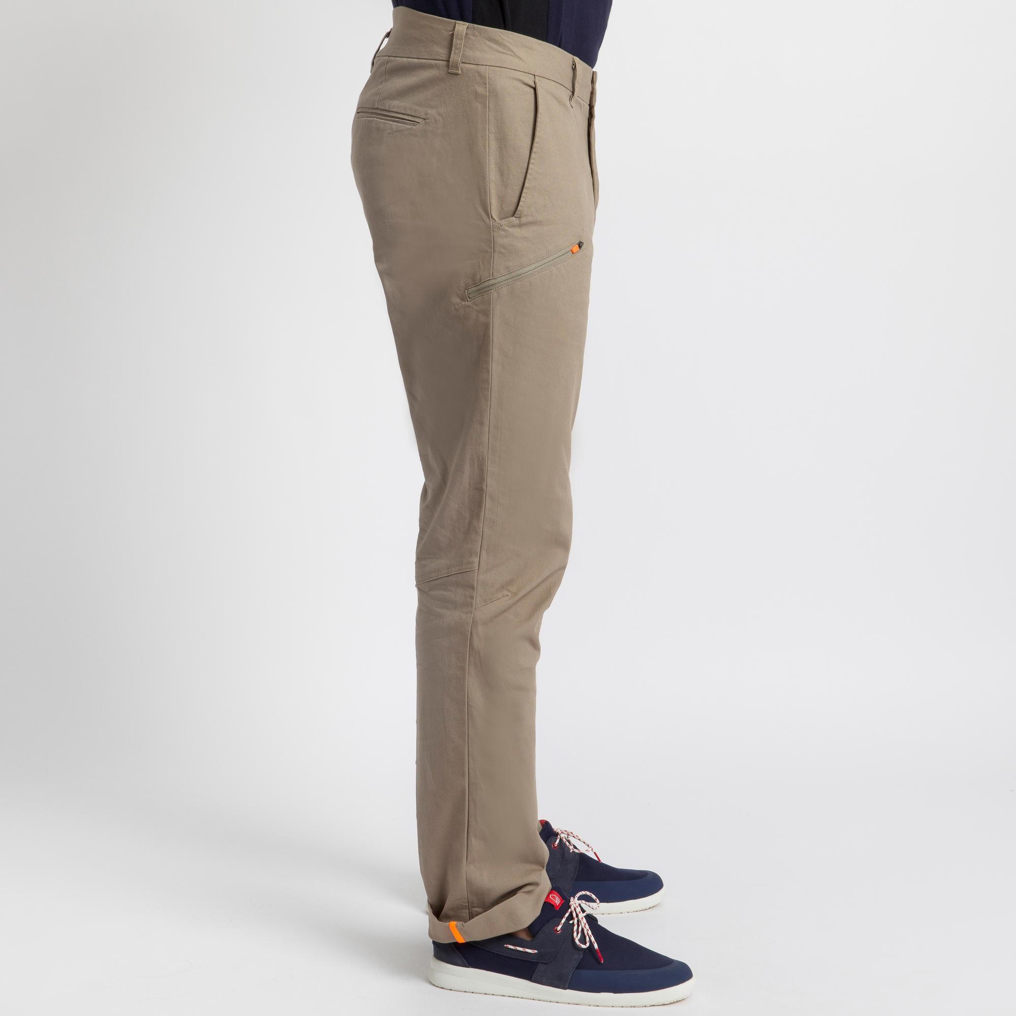 Pantaloni da vela robusti SAILING 100 Beige da uomo