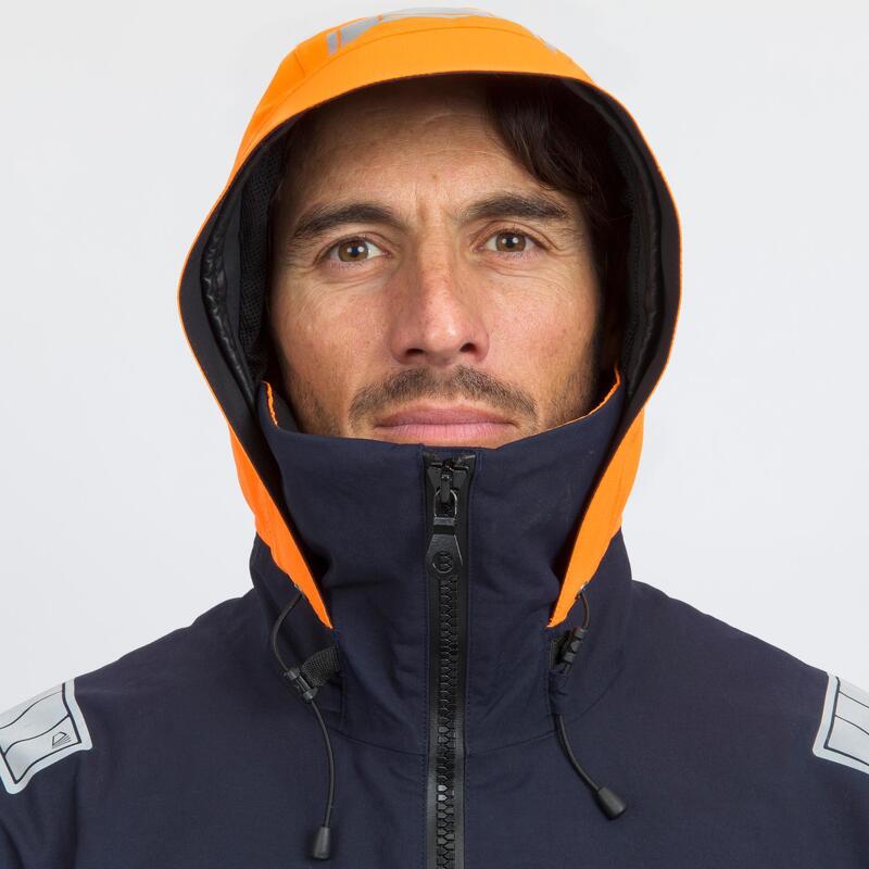 Chaqueta Vela Sailing 500 Hombre Azul Marino Impermeable