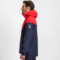 Men's Waterproof Sailing Jacket 100 - Blue Red