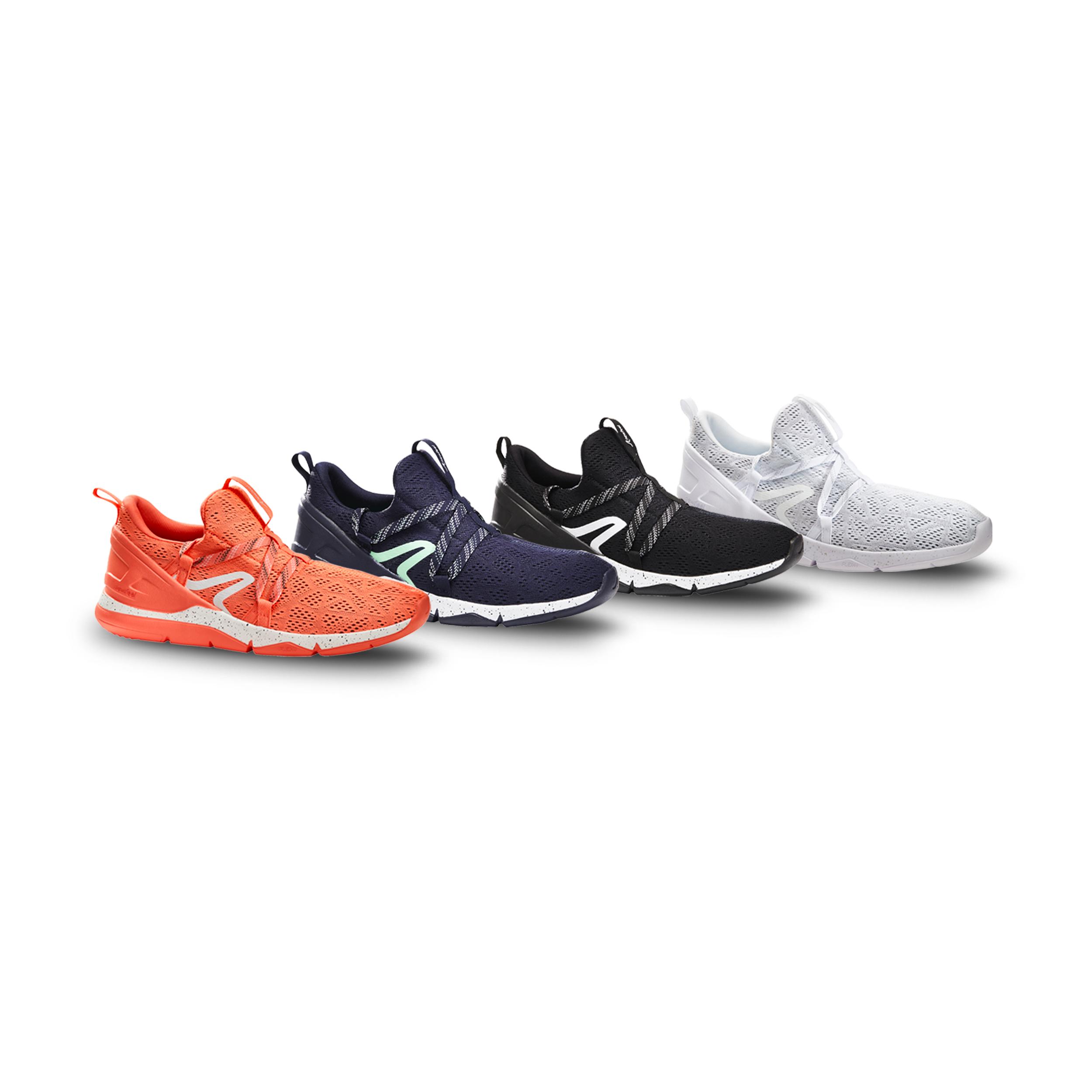 

Walking Shoes for Women Fitness - PW 140 blue/green -  By NEWFEEL | Decathlon