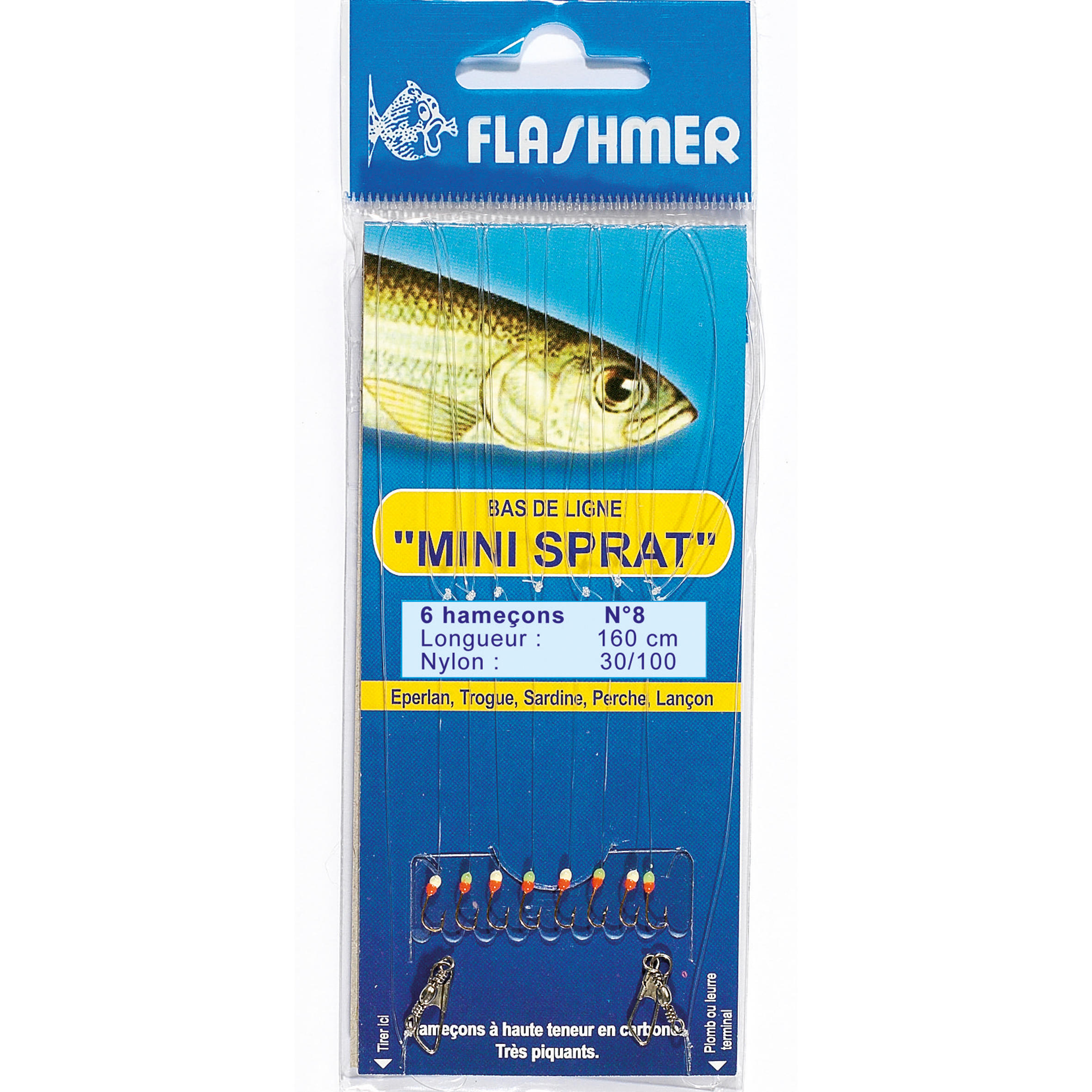 FLASHMER Lov na umelé nástrahy – Nadväzec Mini Sprat č. 8 bez · záber 3