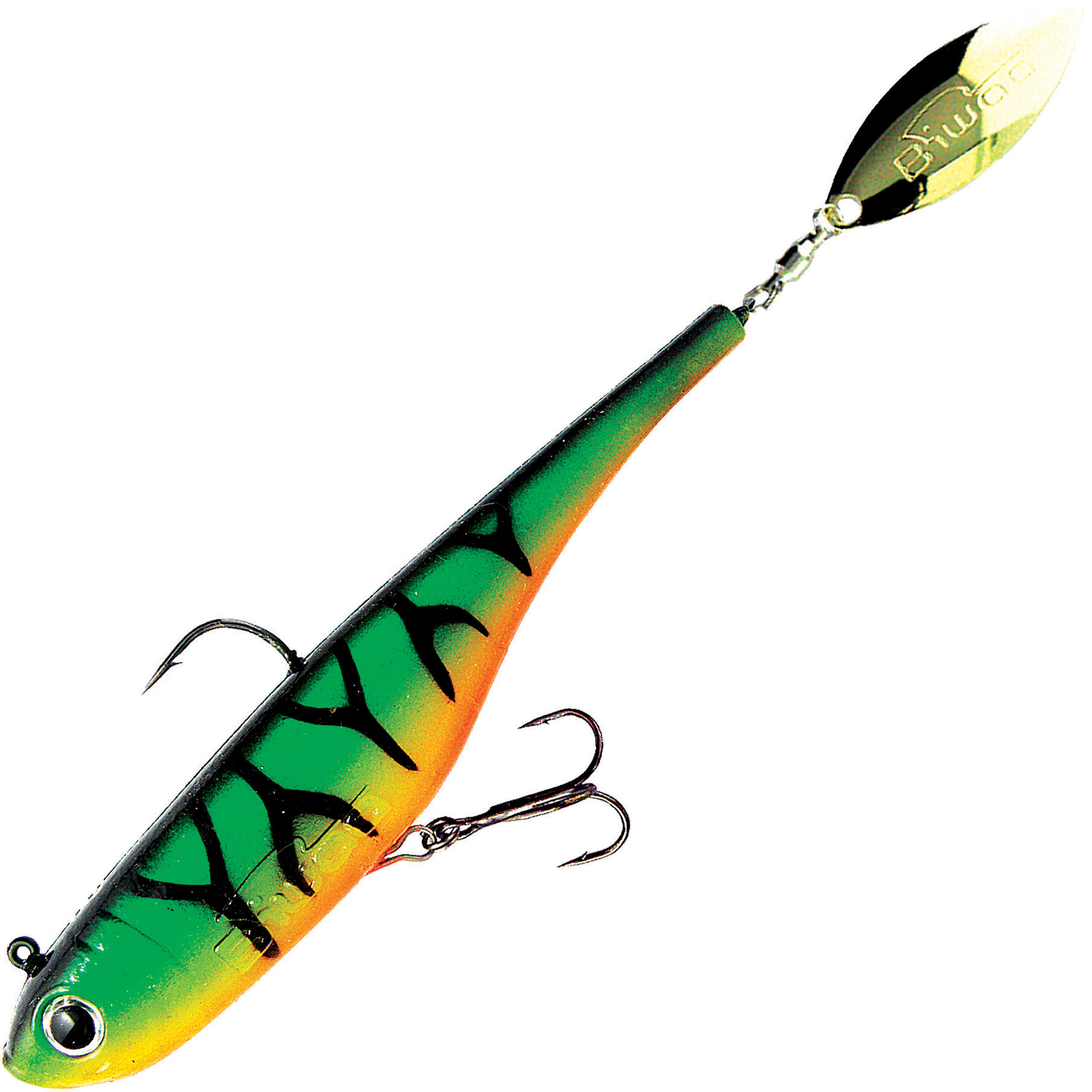 DIVINATOR MEDIUM 18 FIRE TIGER SOFT LURE FOR LURE FISHING 1/2