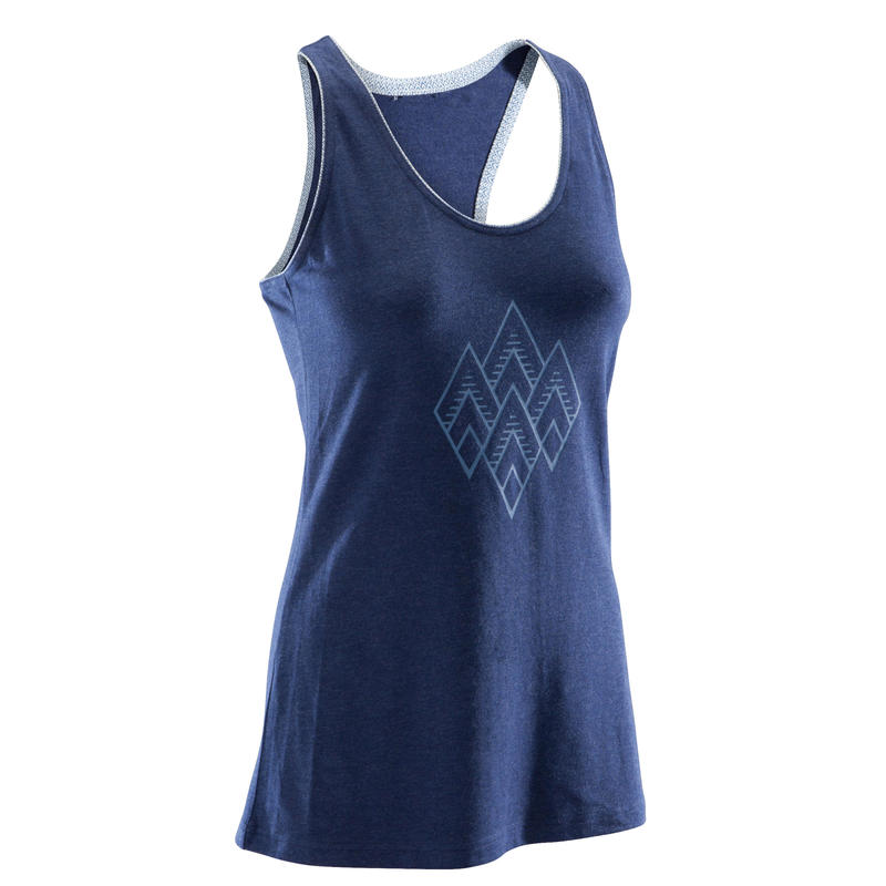 WOMEN’S STRETCH CLIMBING TANK TOP COLOUR BLUE Decathlon