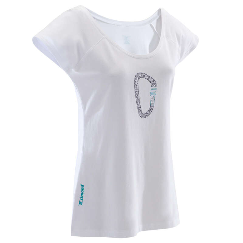 CLIMBING CLOTHING Climbing - WOMEN'S STRETCH T-SHIRT WHITE SIMOND - Climbing