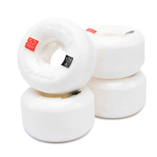 
      Conical Skateboard Wheels 52mm 101A 4-Pack - White
  