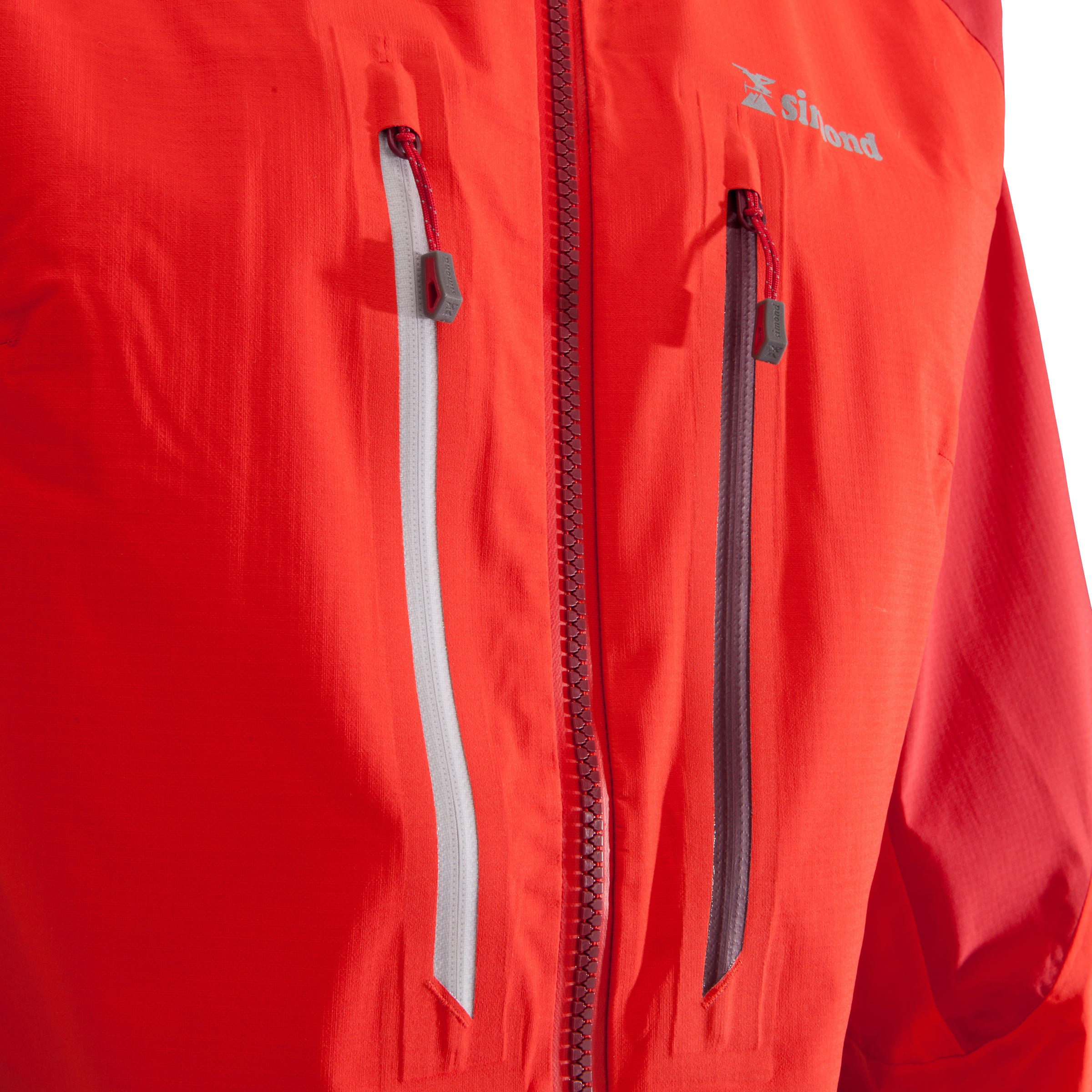 SIMOND Dámska nepremokavá horolezecká bunda Alpinism Light červená S · záber 10