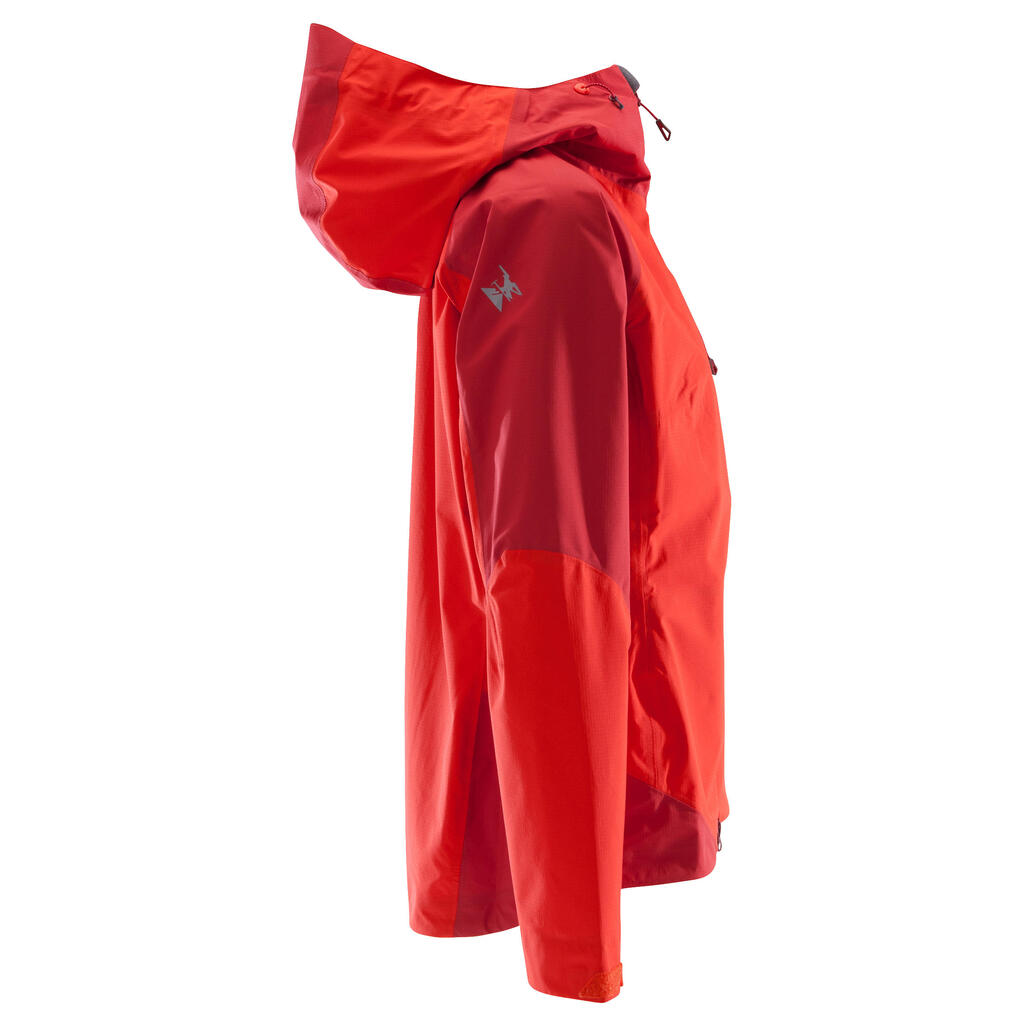 Women's Mountaineering Waterproof Jacket - Alpinism Light Red