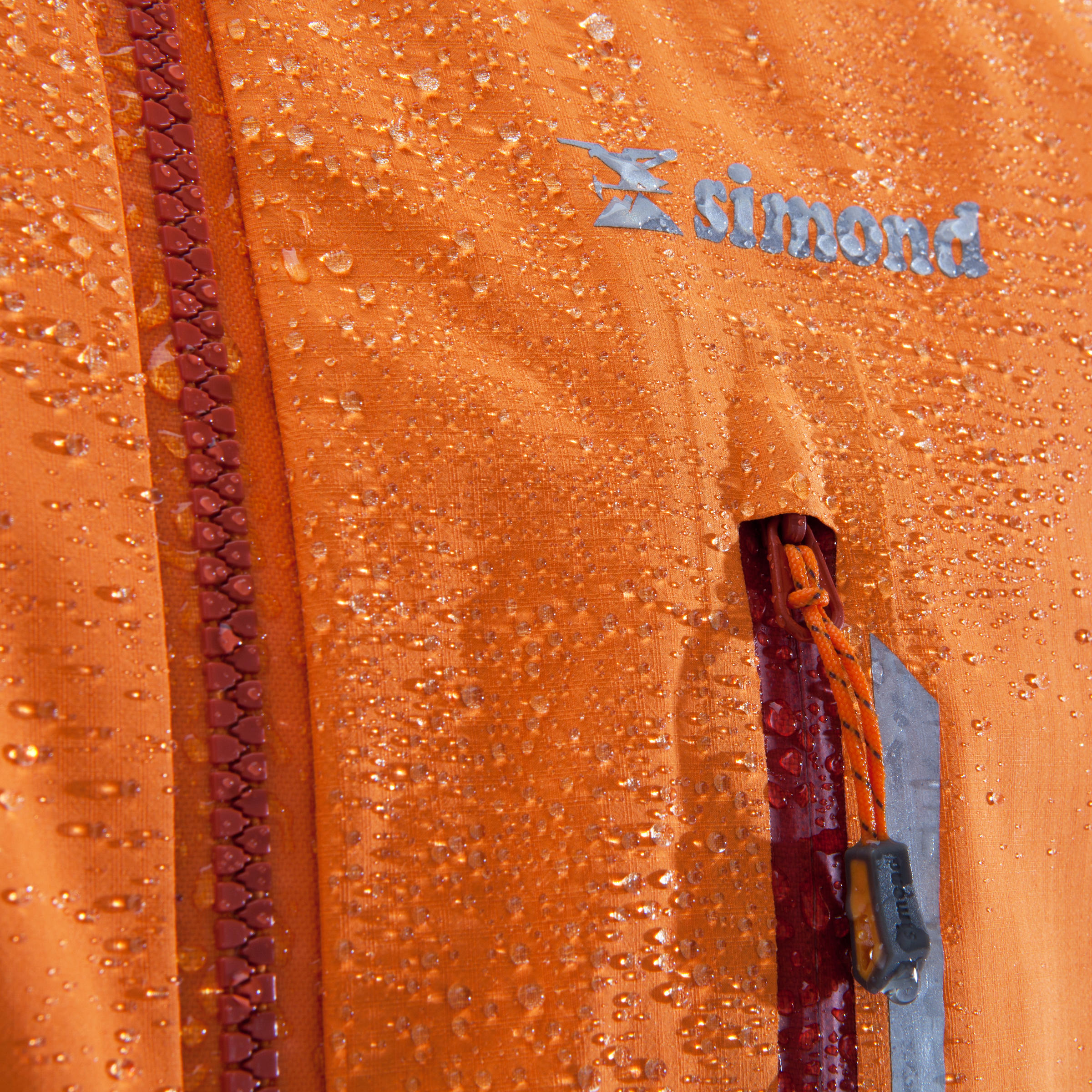 Men's Mountaineering Jacket Alpi Light Deep orange, Burnt orange