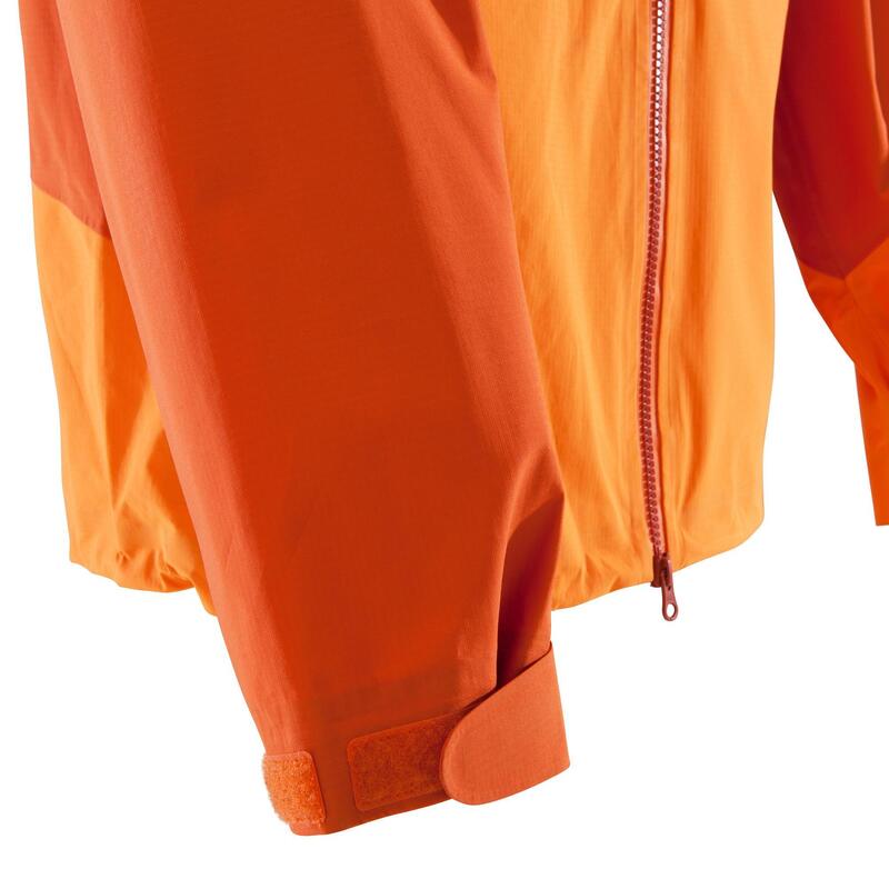 Men's Mountaineering Waterproof Jacket - Alpinism Light Orange