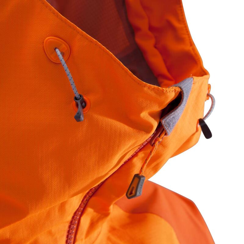 Veste imperméable d'alpinisme HOMME - ALPINISM LIGHT Orange