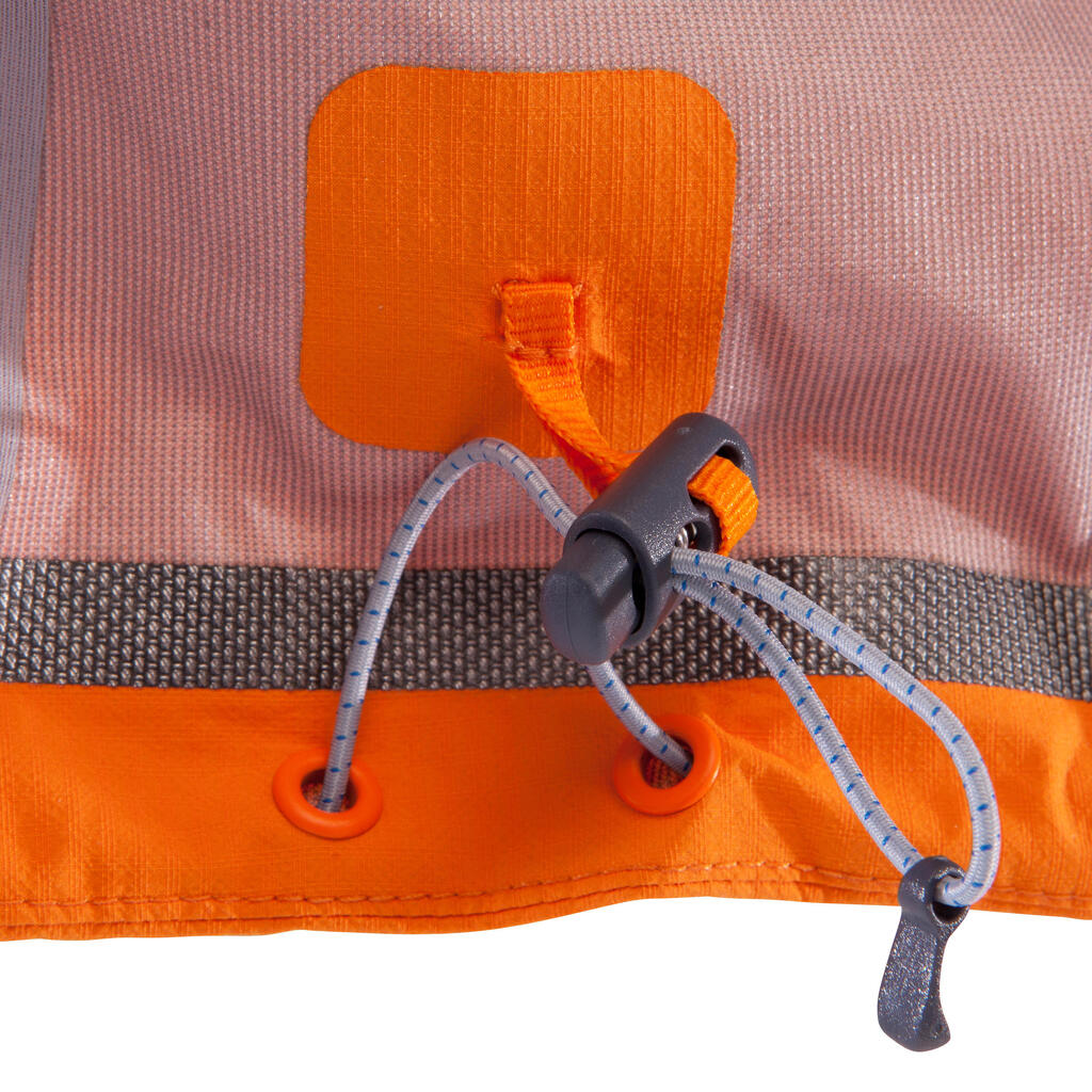 Pánska nepremokavá horolezecká bunda Alpinism Light oranžová