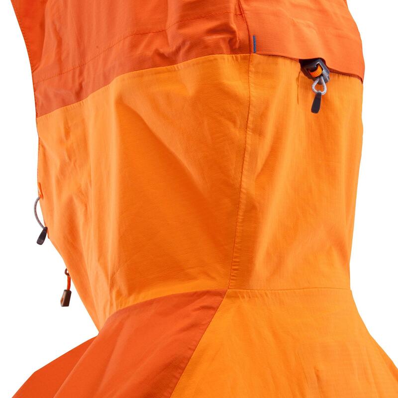 Veste imperméable d'alpinisme HOMME - ALPINISM LIGHT Orange
