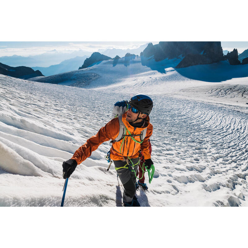 Men's Mountaineering Waterproof Jacket - Alpinism Light Orange