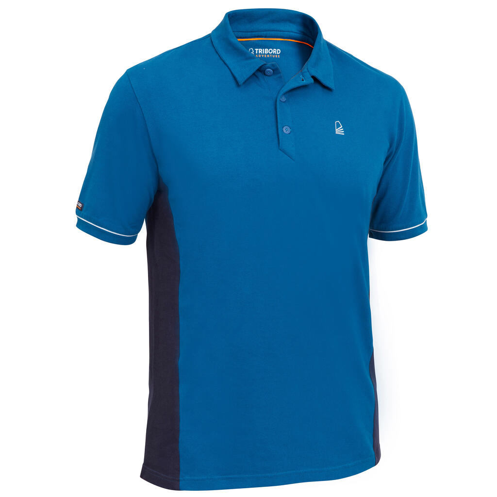 Poloshirt kurzarm Sailing 100 Herren graumeliert