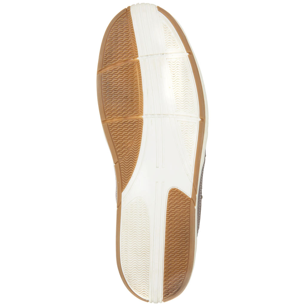 Chaussures bateau cuir homme CLIPPER Gris