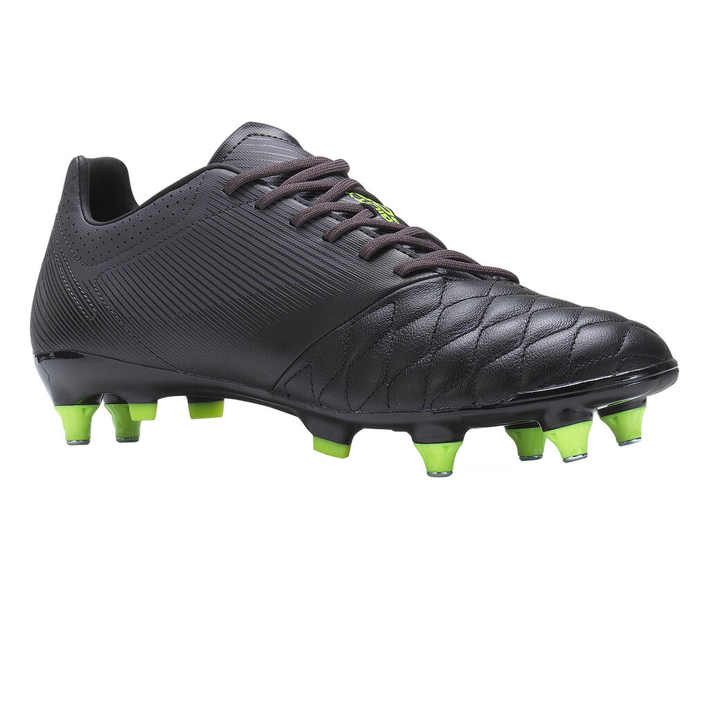 Agility 540 sg leather adult soft ground football boots - black