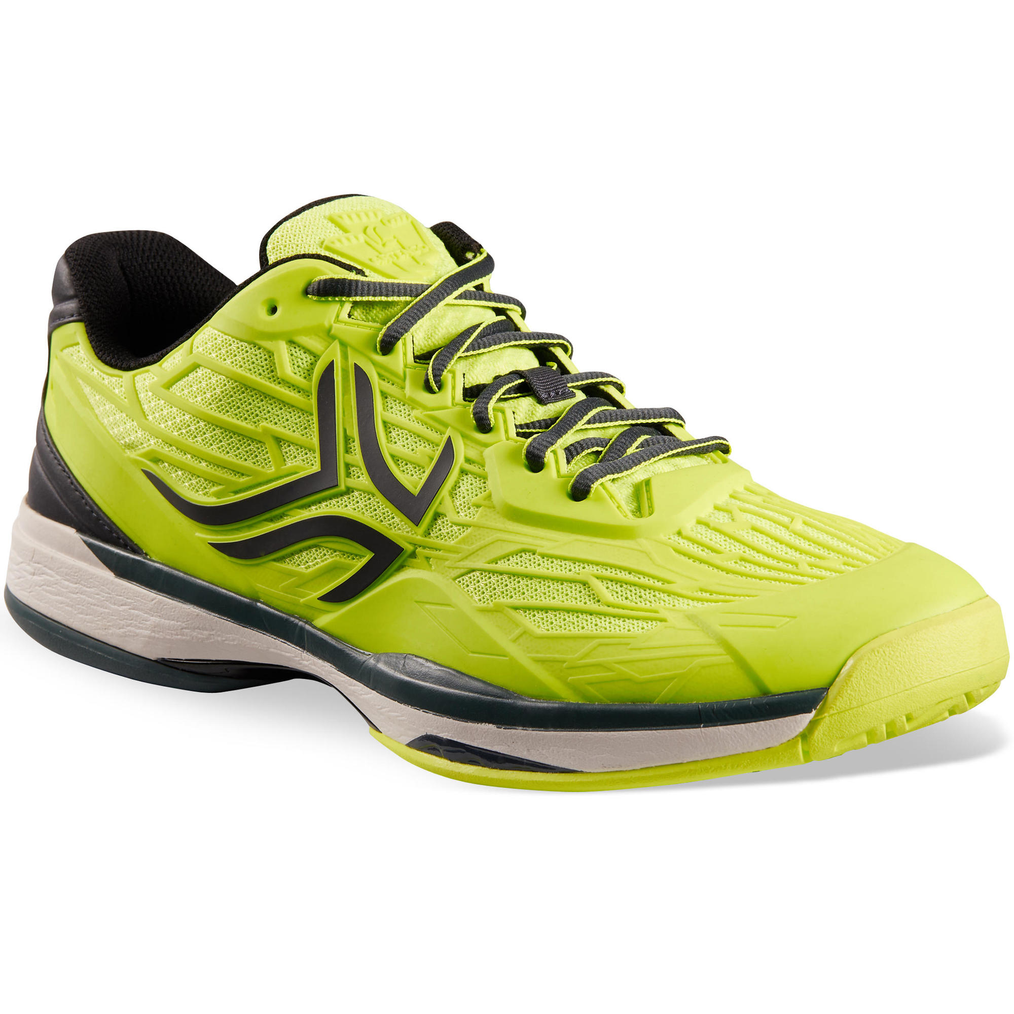 neon yellow running shoes