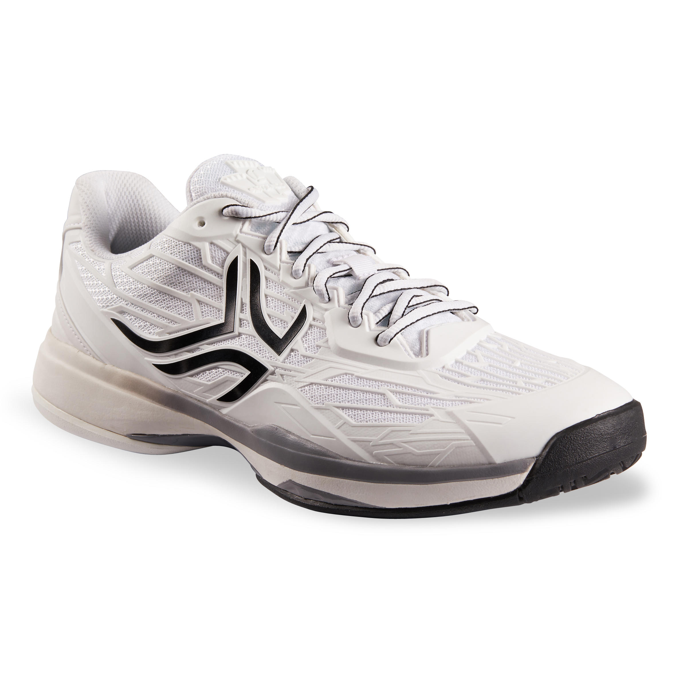 grey and white tennis shoes
