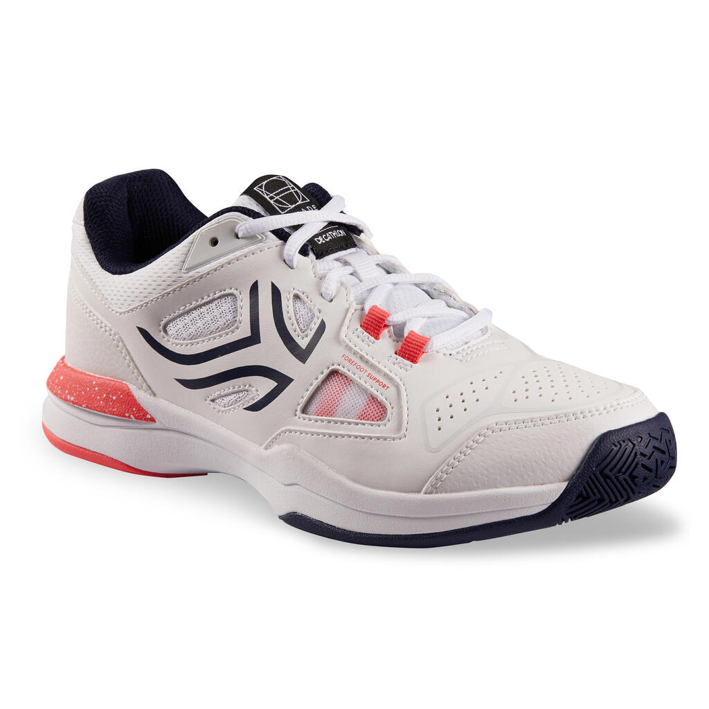 Women's Tennis Shoes TS500 - Cotton White