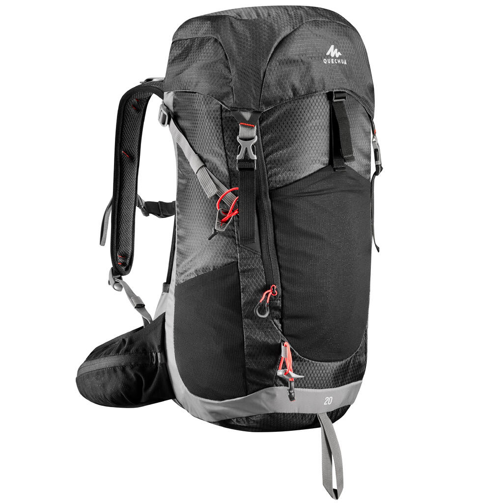 SAC A DOS DE RANDONNÉE MONTAGNE MH500 20 LITRES NOIR