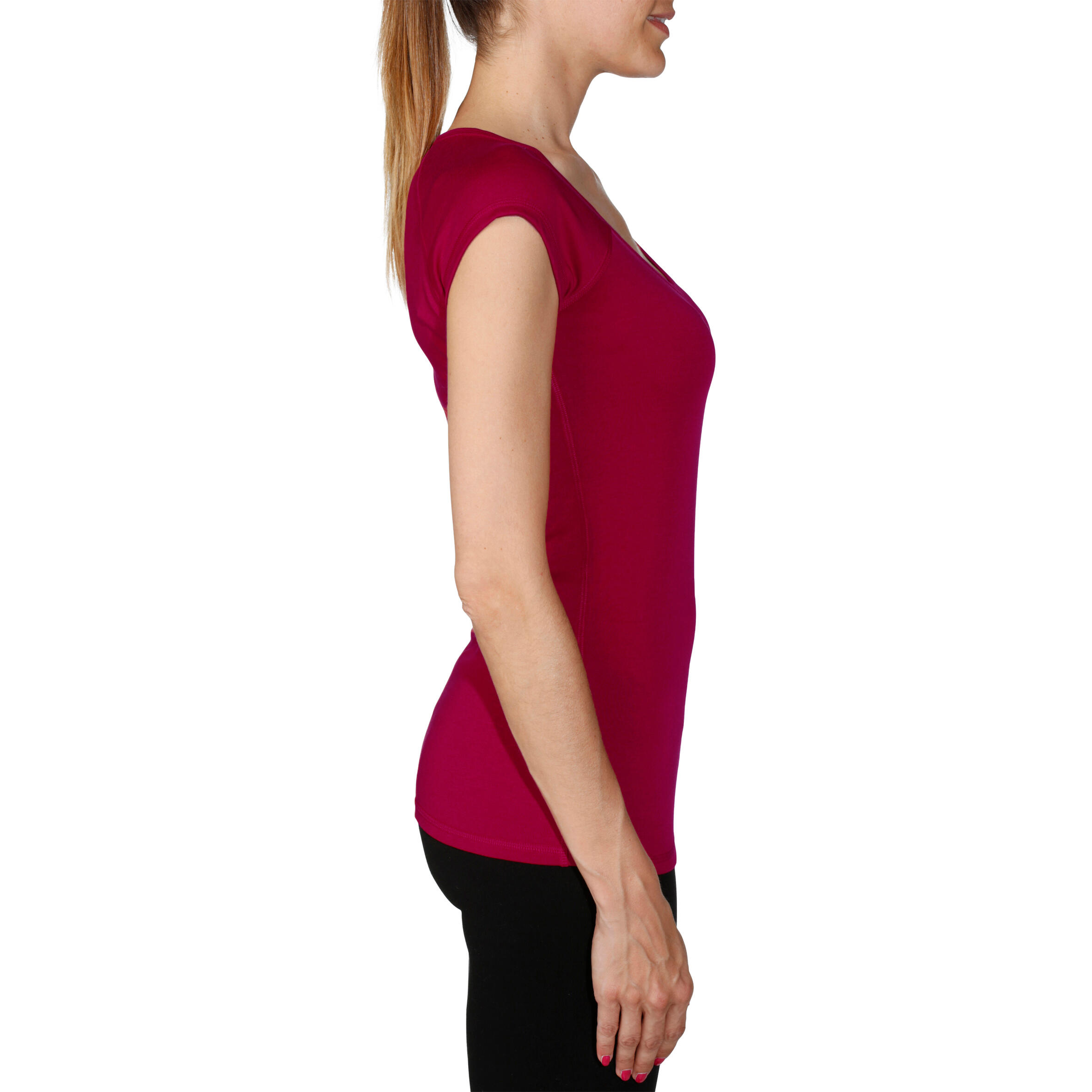 Active Women's Slim Fit Short Sleeve Fitness T-Shirt - Pink 3/10