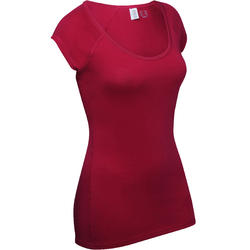 T-Shirt manches courtes Slim fitness Active femme rose