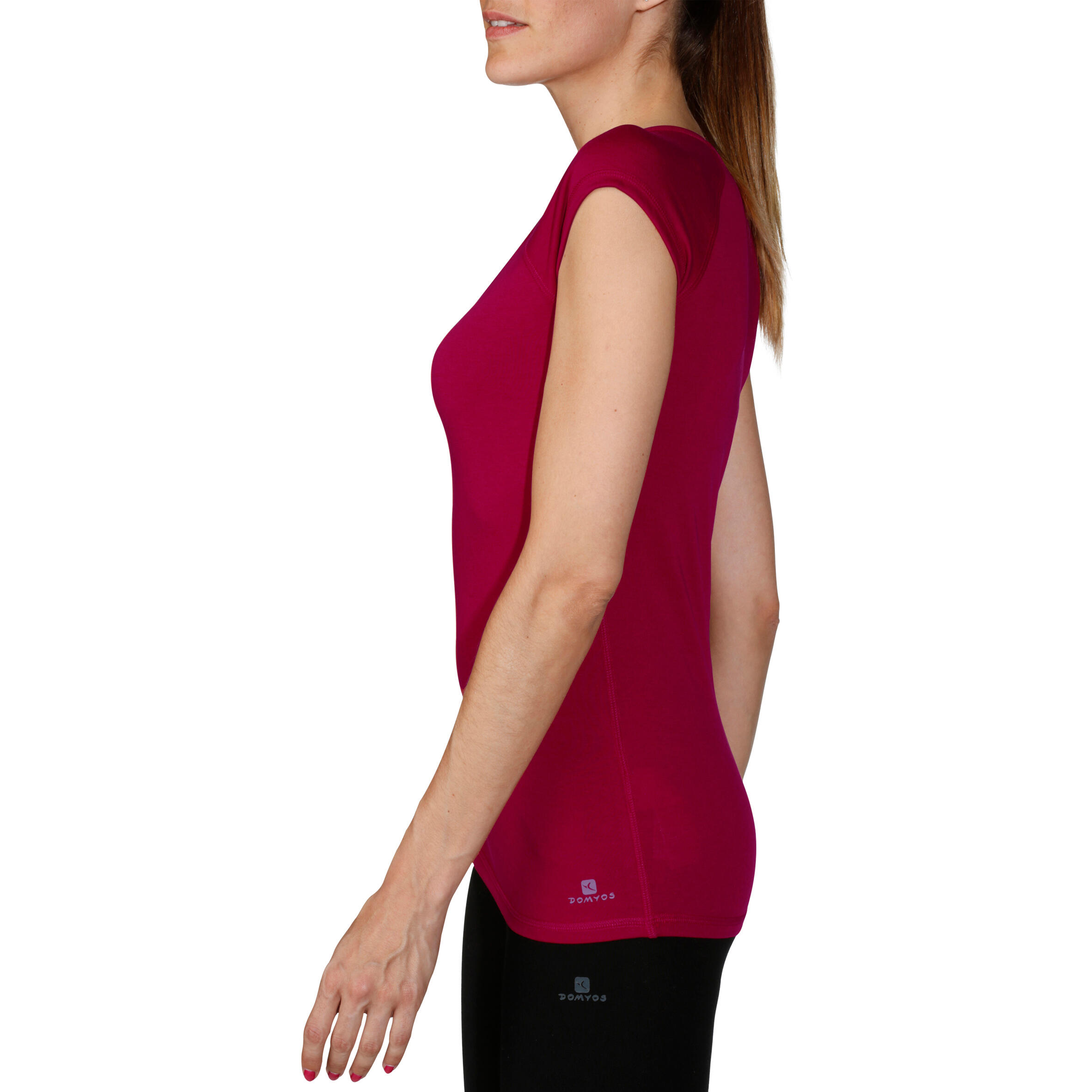 Active Women's Slim Fit Short Sleeve Fitness T-Shirt - Pink 5/10