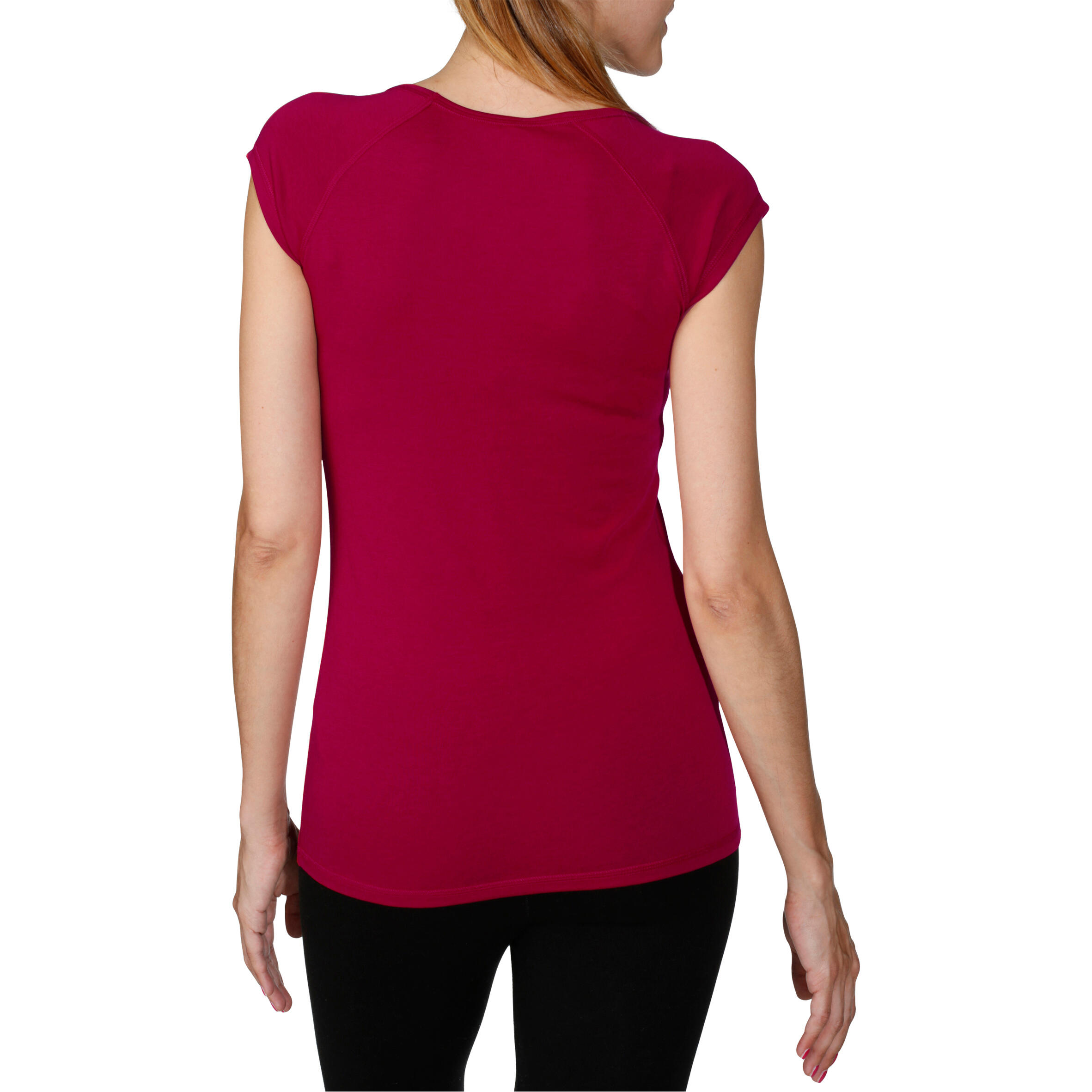 Active Women's Slim Fit Short Sleeve Fitness T-Shirt - Pink 4/10