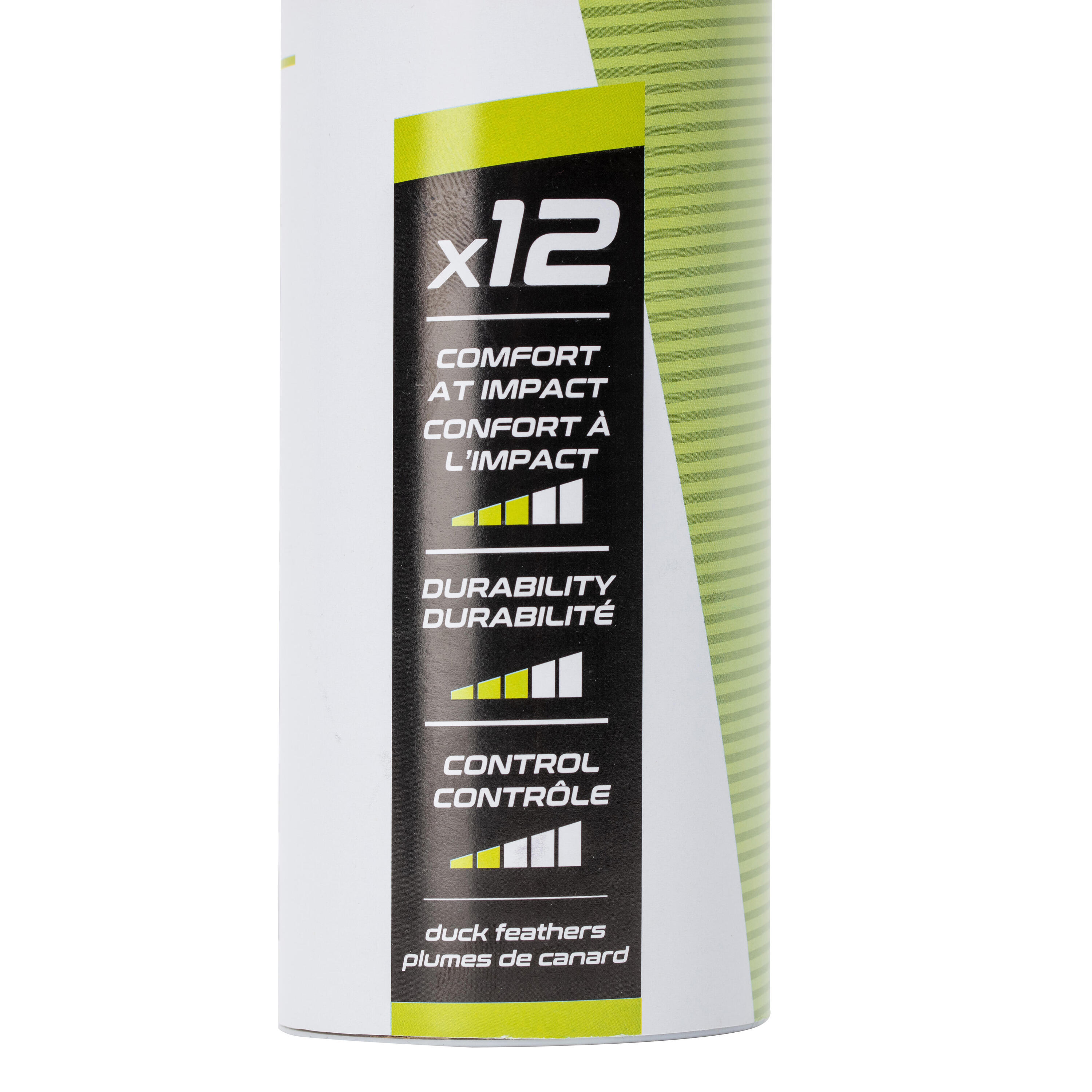 Lot de 12 volants de badminton plumes FSC 100 5/14
