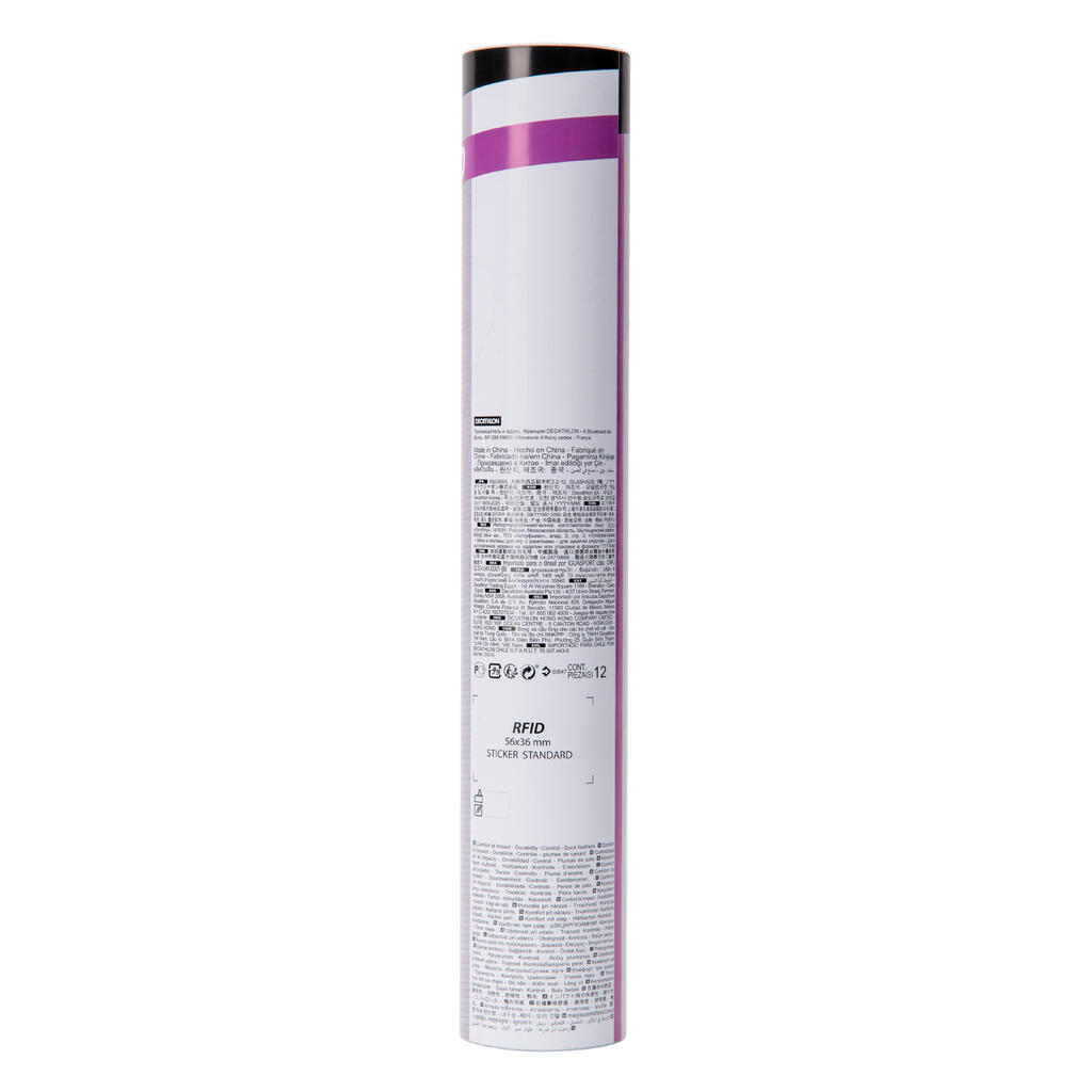 Roze loptice za badminton FSC 530 SPEED 77 (12 komada)
